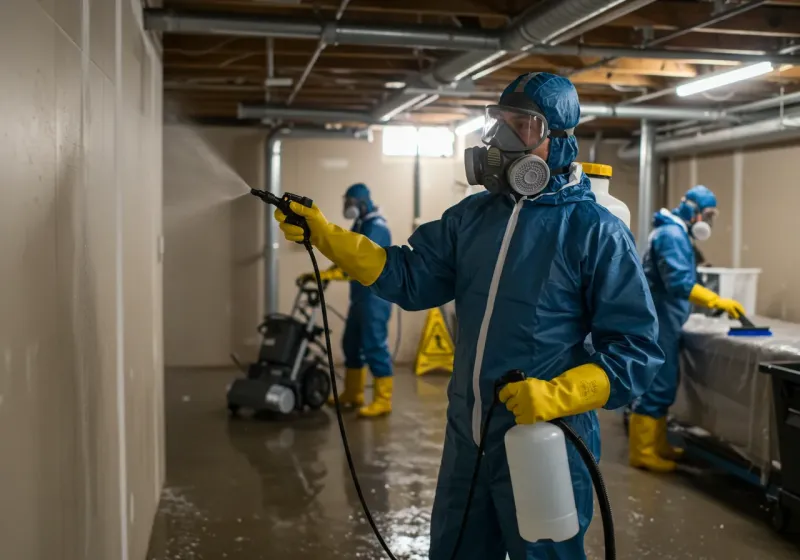 Basement Sanitization and Antimicrobial Treatment process in Kimberly, AL