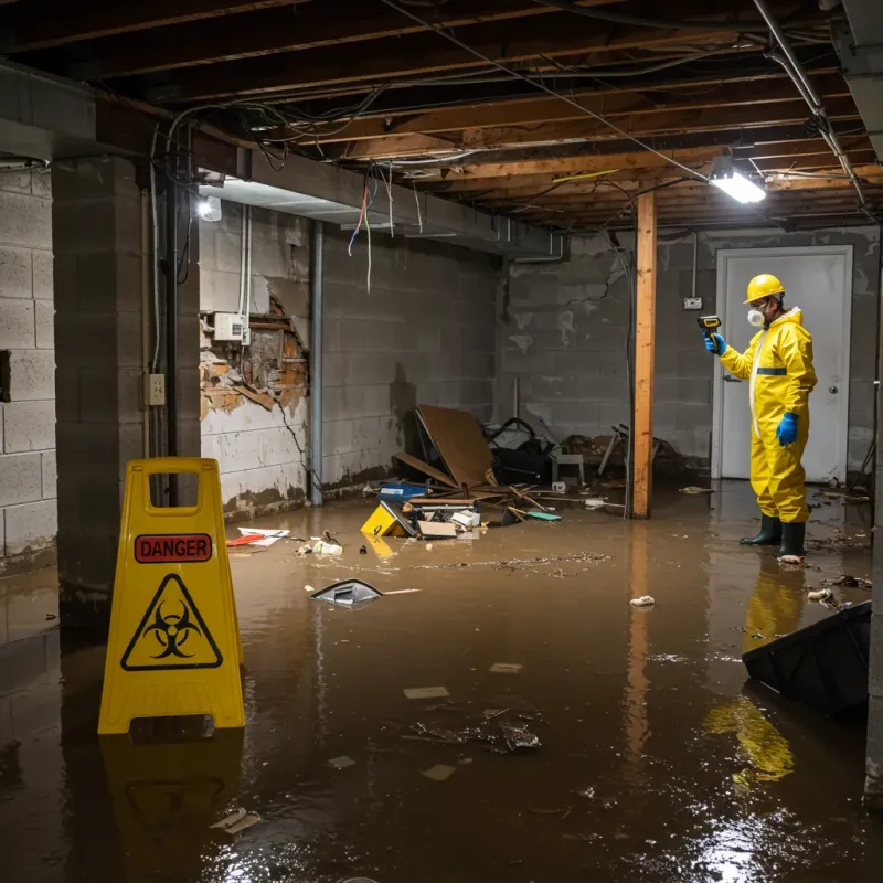 Flooded Basement Electrical Hazard in Kimberly, AL Property